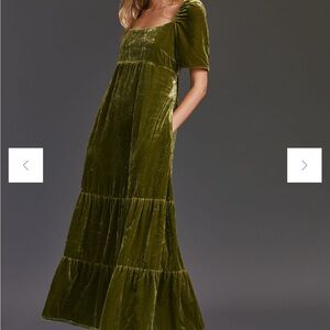NWT Velvet Empire Waist Midi Dress